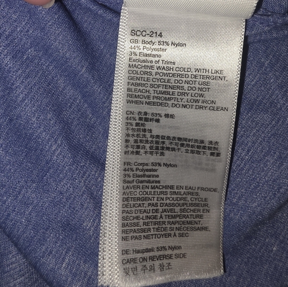 Marmot Allie Long Sleeve Top Size M Blue Ombre - Picture 9 of 9